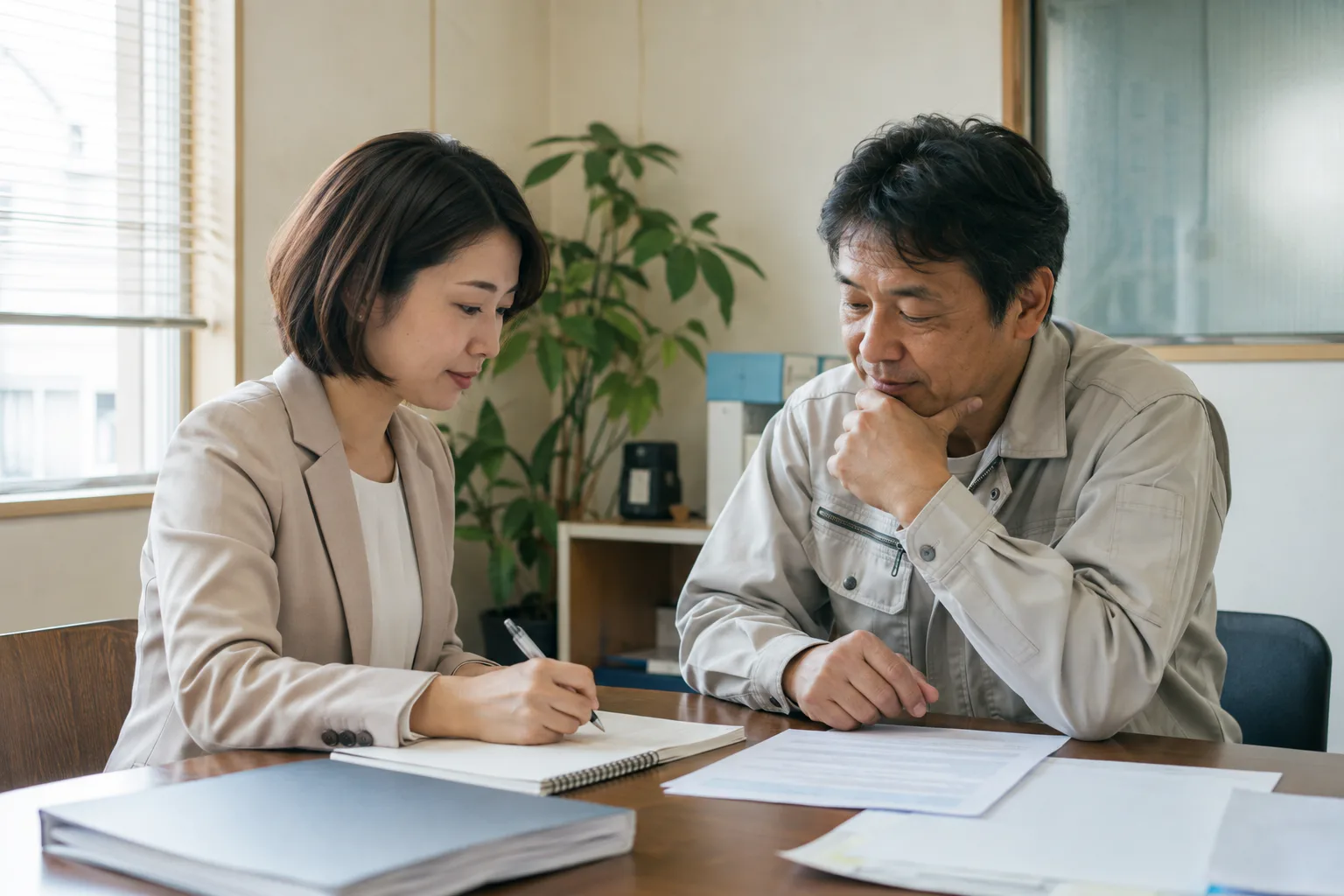 相談内容を一緒に整理