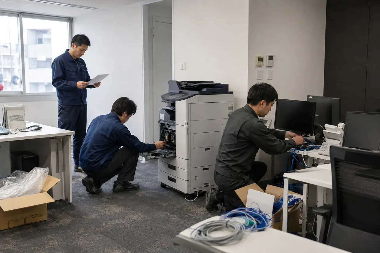 新設・移転の一括支援の支援イメージ
